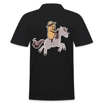 Cacahuète chevaux cavalier cavalier écrou - Polo Homme - noir - Dos - Kai (181cm)