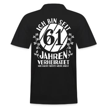 Mariage Ormes Mariage 61 ans Mariage - Polo Homme - noir - Dos - Kai (181cm)