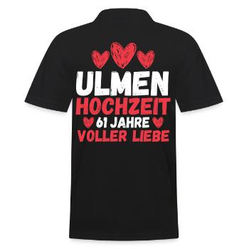 Mariage Ormes Mariage 61 ans Mariage - Polo Homme - noir - Dos - Kai (181cm)