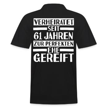 Mariage Ormes Mariage 61 ans Mariage - Polo Homme - noir - Dos - Kai (181cm)