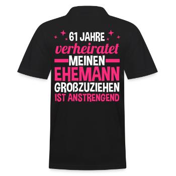 Mariage Ormes Mariage 61 ans Mariage - Polo Homme - noir - Dos - Kai (181cm)