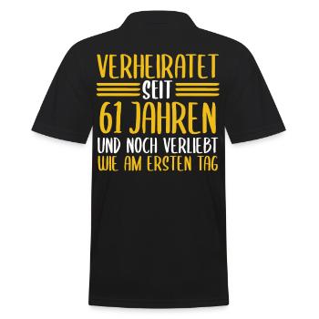 Mariage Ormes Mariage 61 ans Mariage - Polo Homme - noir - Dos - Kai (181cm)