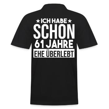 Mariage Ormes Mariage 61 ans Mariage - Polo Homme - noir - Dos - Kai (181cm)