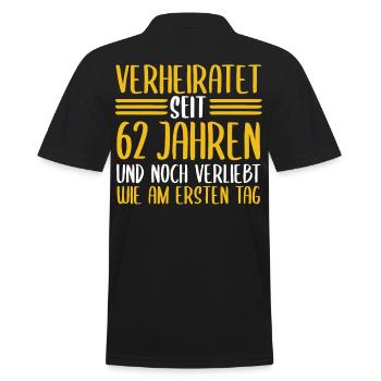 Mariage Aquarium Mariage 62 ans mariage - Polo Homme - noir - Dos - Kai (181cm)