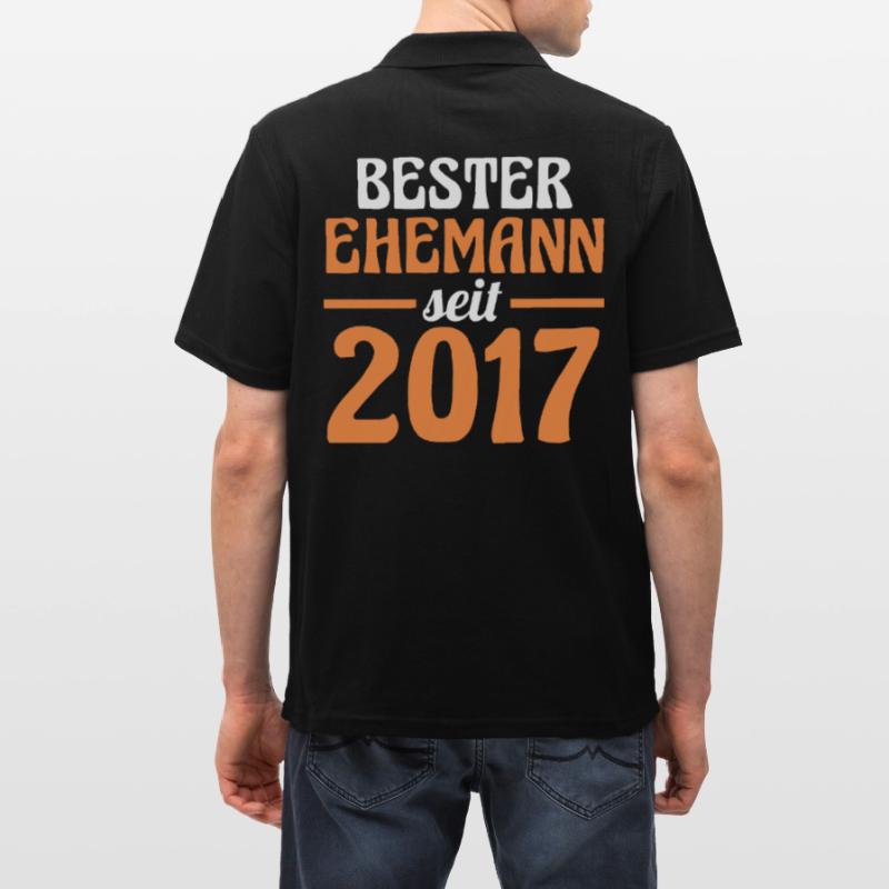 Valentinstag Bester Ehemann Seit 2017 Männer Poloshirt