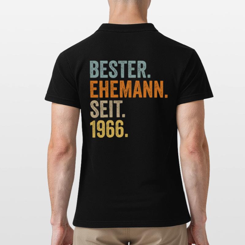 Valentinstag Bester Ehemann Seit 1966 Männer Poloshirt