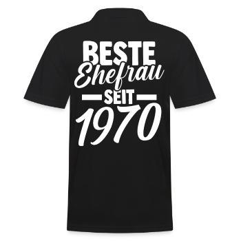 Meilleure épouse de la Saint-Valentin depuis 1970 - Polo Homme - noir - Dos - Kai (181cm)