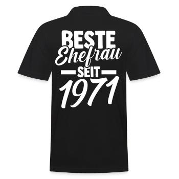 Meilleure épouse de la Saint-Valentin depuis 1971 - Polo Homme - noir - Dos - Kai (181cm)