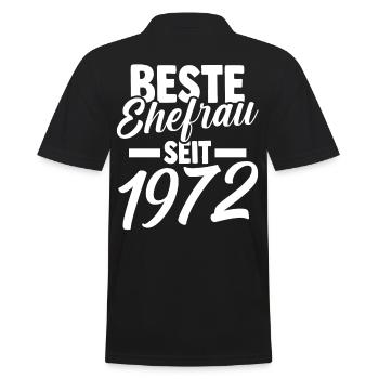 Meilleure épouse de la Saint-Valentin depuis 1972 - Polo Homme - noir - Dos - Kai (181cm)