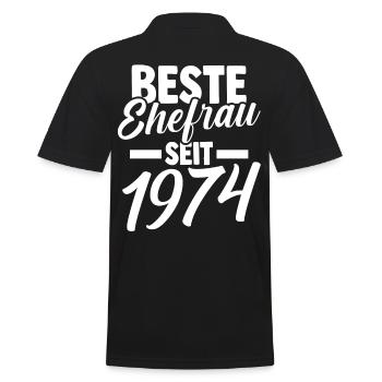Meilleure épouse de la Saint-Valentin depuis 1974 - Polo Homme - noir - Dos - Kai (181cm)