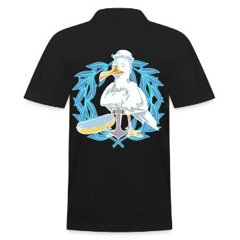 Mouette Mouettes Marins Marins Laurier Marin - Polo Homme - noir - Dos - Kai (181cm)