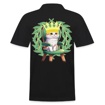 Chat Chats Chaton Princesse Enfants Enfant - Polo Homme - noir - Dos - Kai (181cm)