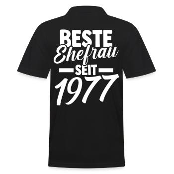 Meilleure épouse de la Saint-Valentin depuis 1977 - Polo Homme - noir - Dos - Kai (181cm)