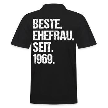 Meilleure épouse de la Saint-Valentin depuis 1969 - Polo Homme - noir - Dos - Kai (181cm)