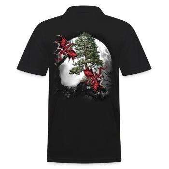 Dragon Dragon Fable Mythe médiéval conte de fées - Polo Homme - noir - Dos - Kai (181cm)