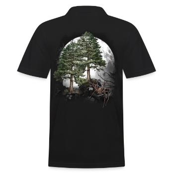Halloween spider spiders forest dwellers - Men's Polo Shirt - black - Back - Kai (181cm)