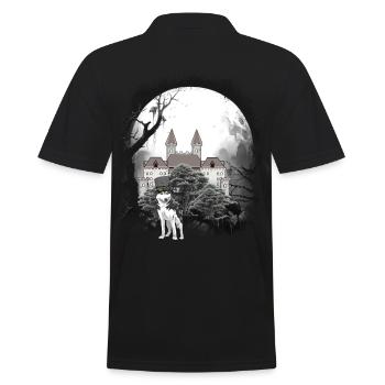 Château médiéval Forêt Loups Conte de fées Wehrwolf - Polo Homme - noir - Dos - Kai (181cm)