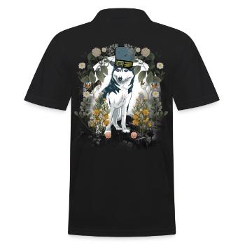 Wehrwolf Wolf Wölfe Halloween Mittelalter Hund - Männer Poloshirt - Schwarz - Hinten - Kai (181cm)