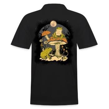 Grenouille Grenouilles Amphibiens Champignons Nature - Polo Homme - noir - Dos - Kai (181cm)