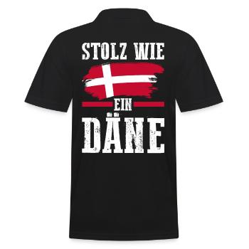 Danois Danemark - Polo Homme - noir - Dos - Kai (181cm)