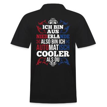 Pays-Bas Pays-Bas Pays-Bas - Polo Homme - noir - Dos - Kai (181cm)