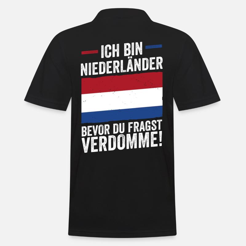 Pays-Bas Pays-Bas Pays-Bas - Polo Homme - noir