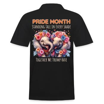 Mois de la fierté Éléphants Chemises du mois de la fierté lgbtq - Polo Homme - noir - Dos - Kai (181cm)