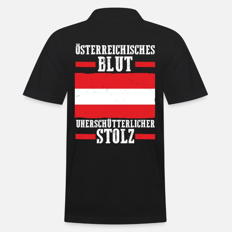 Austrians Austria - Men's Polo Shirt - black