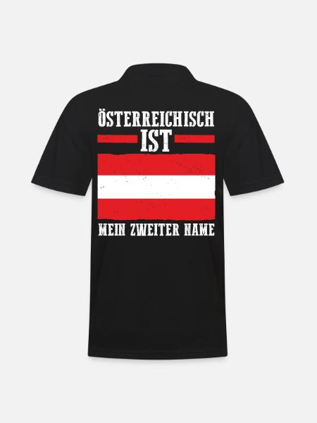 Austrians Austria - Men's Polo Shirt - black