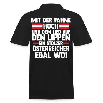 Austrians Austria - Men's Polo Shirt - black - Back - Kai (181cm)