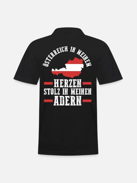 Austrians Austria - Men's Polo Shirt - black