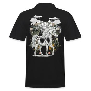 Unicorn Unicorns Mythical Creatures Mythical Animals Child - Men's Polo Shirt - black - Back - Kai (181cm)
