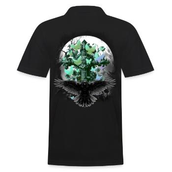 Croix de croix de croix d’Halloween d’Halloween - Polo Homme - noir - Dos - Kai (181cm)