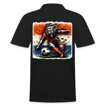 Dutch Pride Football Dutch Lion vintage - Polo Homme - noir - Dos - Kai (181cm)