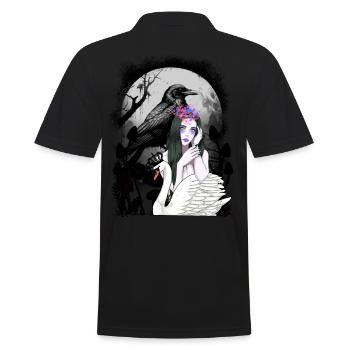 cygne mystique conte de fées conte de fées personnage corbeau - Polo Homme - noir - Dos - Kai (181cm)
