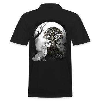 Halloween Renard de la forêt Renards Conte de fées Personnage de conte de fées - Polo Homme - noir - Dos - Kai (181cm)