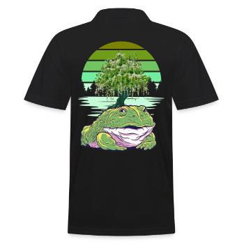 Grenouille Grenouilles Crapauds Crapauds - Polo Homme - noir - Dos - Kai (181cm)