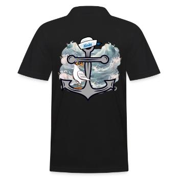 Maritime Seagull Seagulls Marins Marins Marins - Polo Homme - noir - Dos - Kai (181cm)