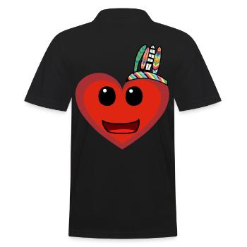 Wild West Heart Hearts Chamans Chamans - Polo Homme - noir - Dos - Kai (181cm)