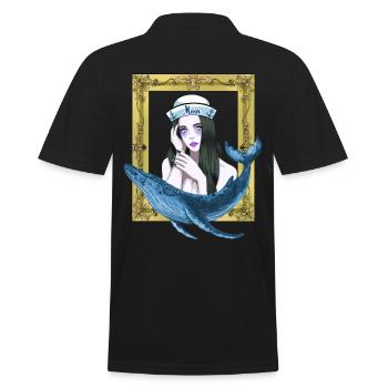 Matrosen Matrose Seefahrt Fisch Fische Seemänner - Männer Poloshirt - Schwarz - Hinten - Kai (181cm)