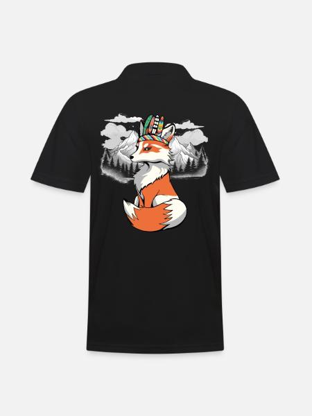 Shamans Fox Foxes Shaman - Men's Polo Shirt - black
