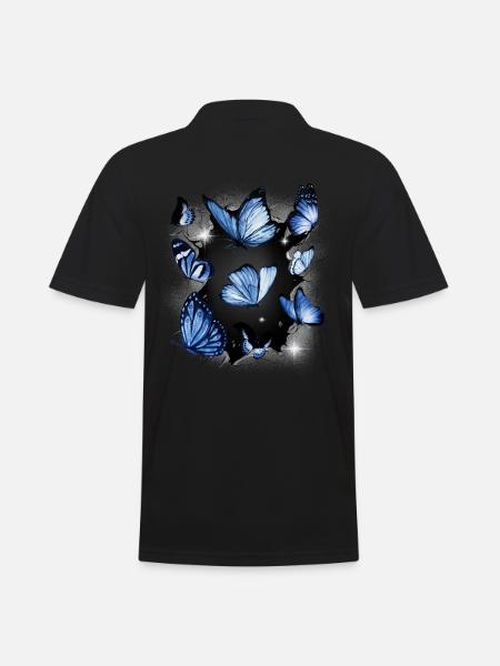 Butterflies Butterfly Insect Insects - Men's Polo Shirt - black
