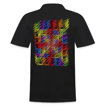 LGBT Schnecken Schnecke Gay Pride - Männer Poloshirt - Schwarz - Hinten - Kai (181cm)