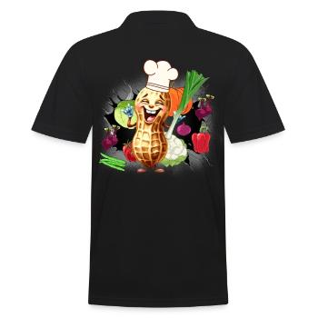 Cuisinier Cuisiniers Légumes Cuisine - Polo Homme - noir - Dos - Kai (181cm)