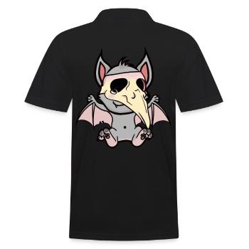 Halloween Bat Bats Plague Horror - Men's Polo Shirt - black - Back - Kai (181cm)