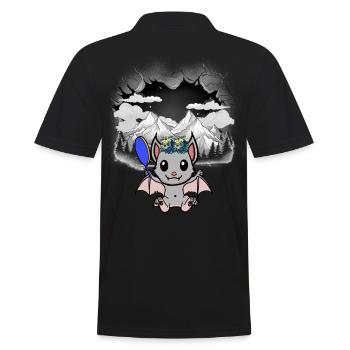 Halloween Chauve-souris Tyrol Beauté Fleurs Enfant - Polo Homme - noir - Dos - Kai (181cm)