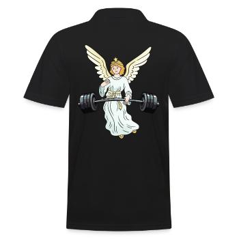 Dumbbells Weight Sports Heavenly Angel Weight Sport - Men's Polo Shirt - black - Back - Kai (181cm)