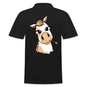 Bébé Poulain Poney Cheval Chevaux Enfants Enfant - Polo Homme - noir - Dos - Kai (181cm)