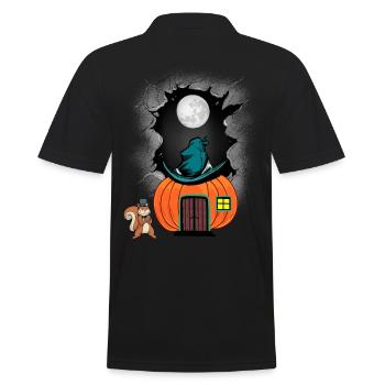 Halloween Citrouille Enfant Enfants Tout-petits Bébé - Polo Homme - noir - Dos - Kai (181cm)