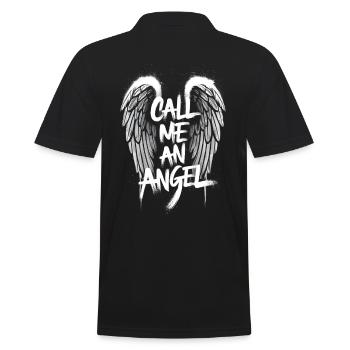 Appelez-moi un ange - Angelwings - Polo Homme - noir - Dos - Kai (181cm)